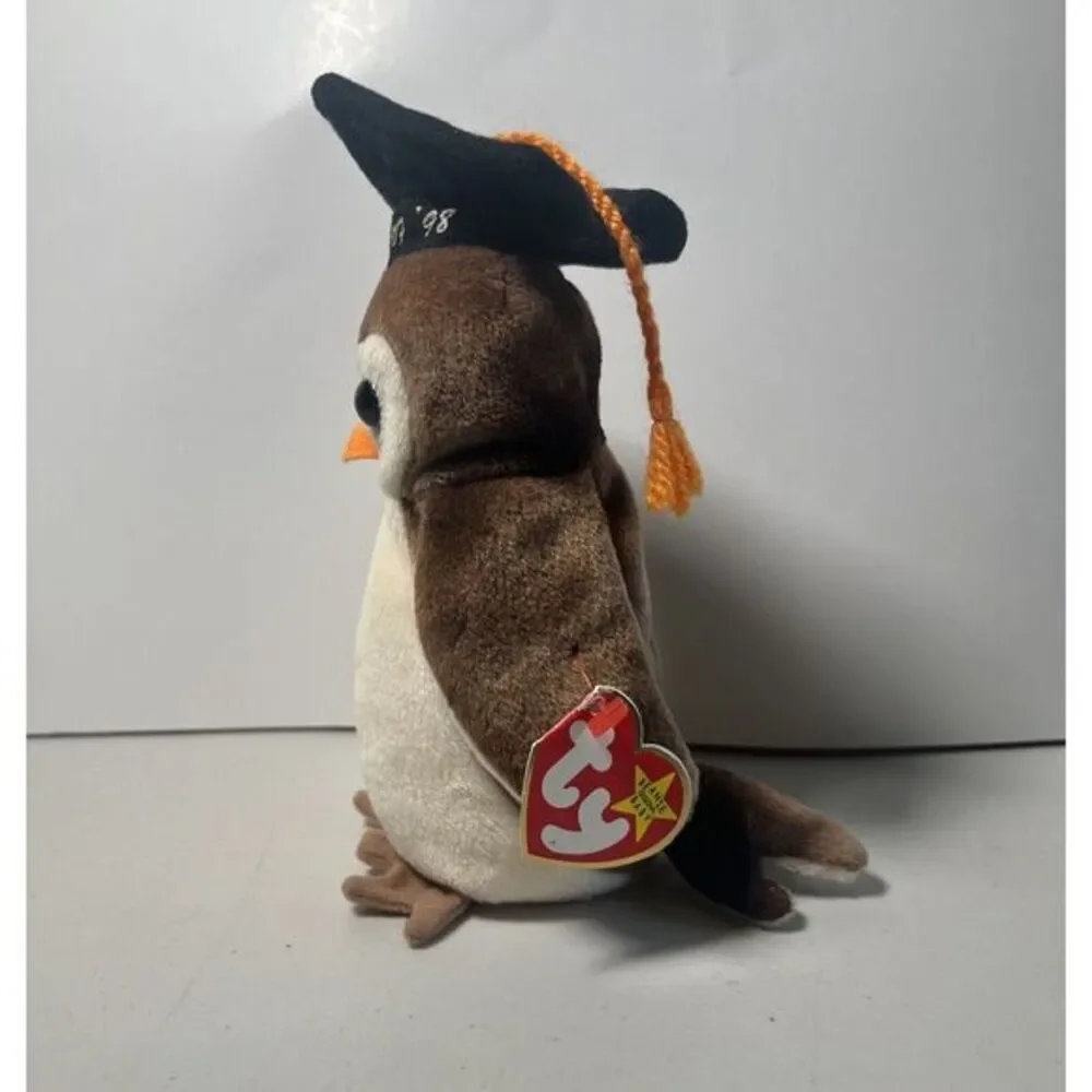 Wise The‎ Owl TY Original Beanie Baby - New With Tags